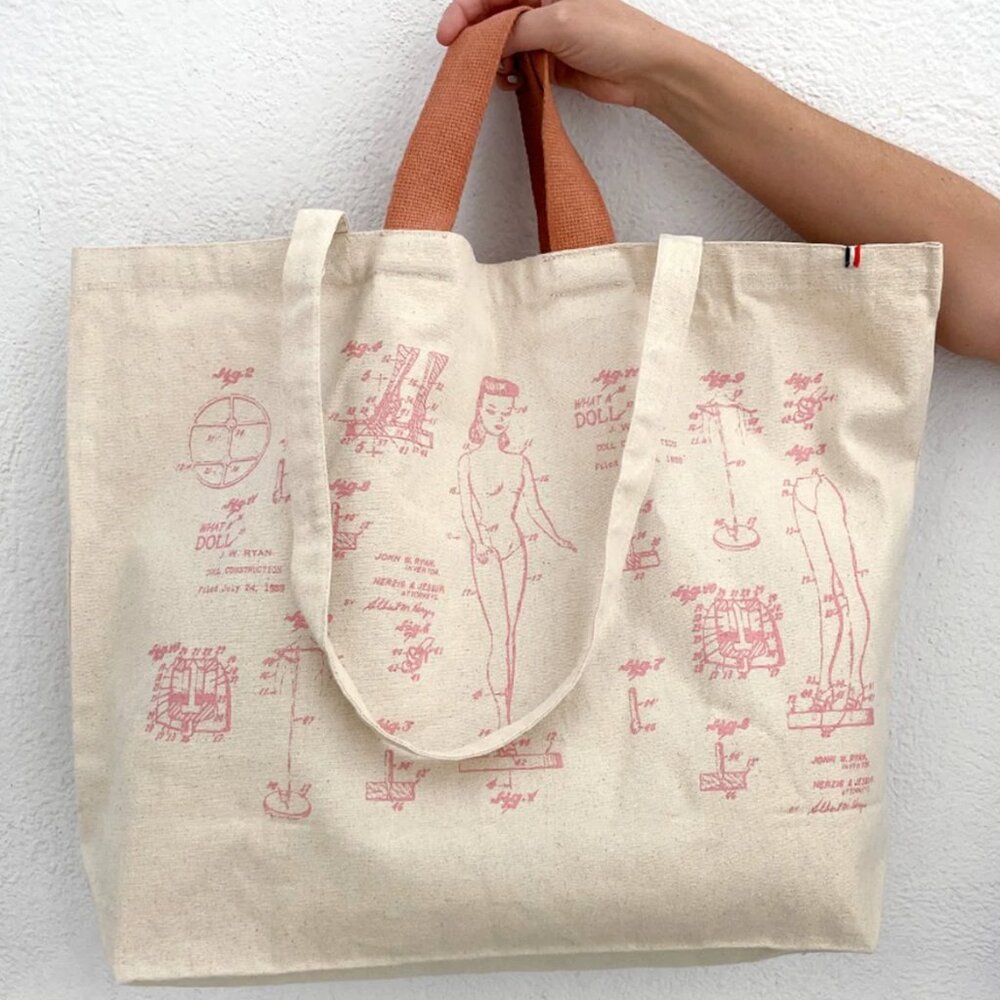 CLARE V Barbie™ x Wallshoppe Tote - Limited Edition NEW with Tags